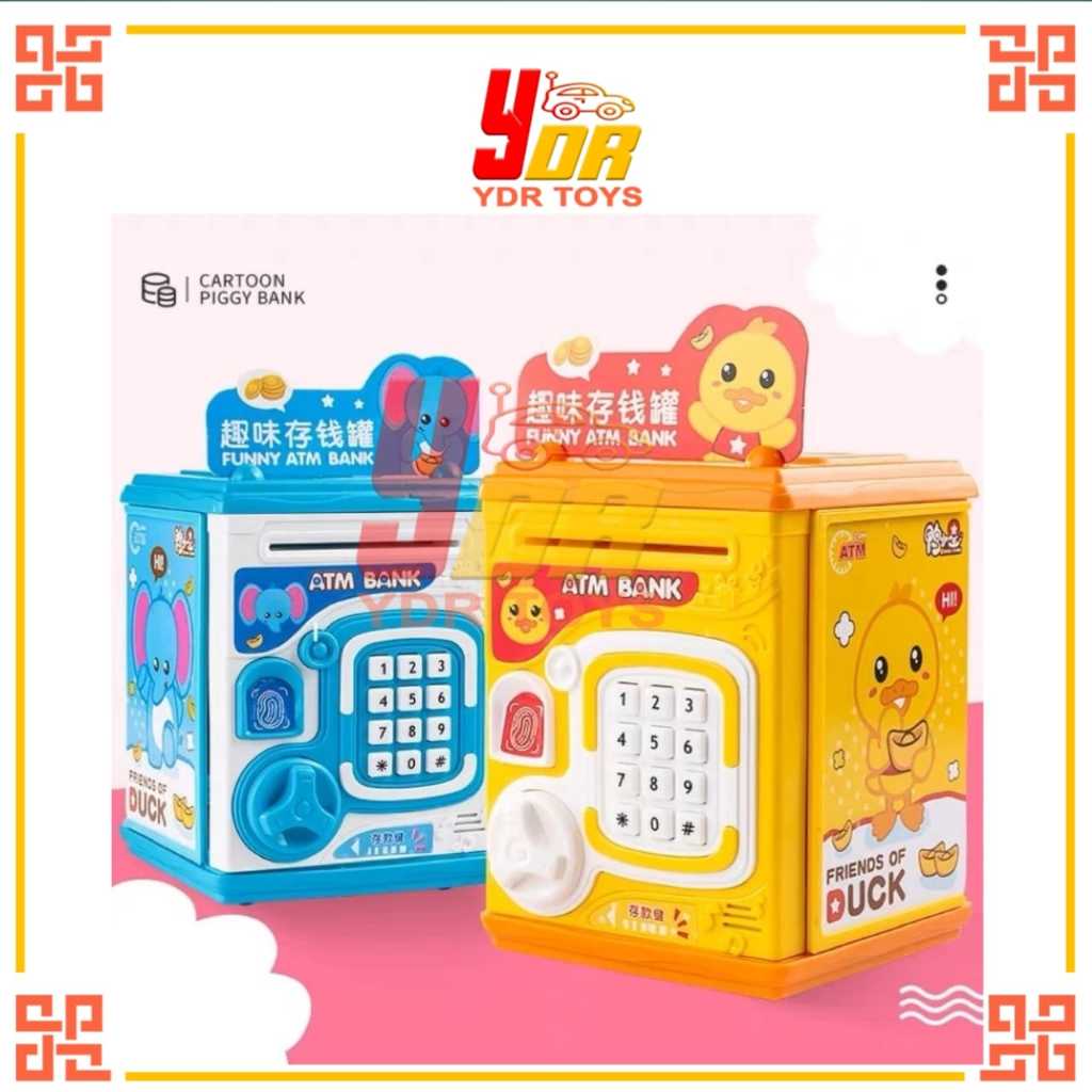 MAINAN ANAK CELENGAN ATM YA2 BRANKAS MINI / MINI MONEY ATM MENABUNG SIDIK JARI YA2 PROMO TERMURAH CO