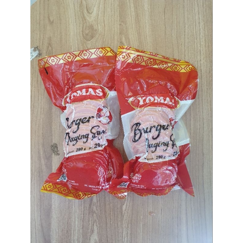 

Yomas Burger daging sapi 280gr