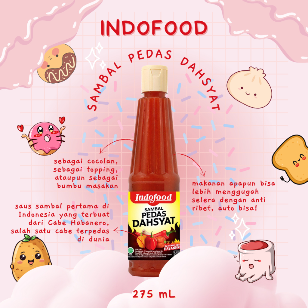 

Sambal Indofood Pedas Dahsyat 275 ml