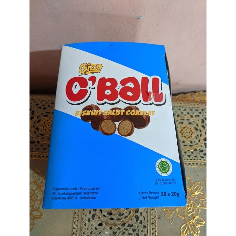 

Biskuit salut coklat C'ball bonus 2pcs