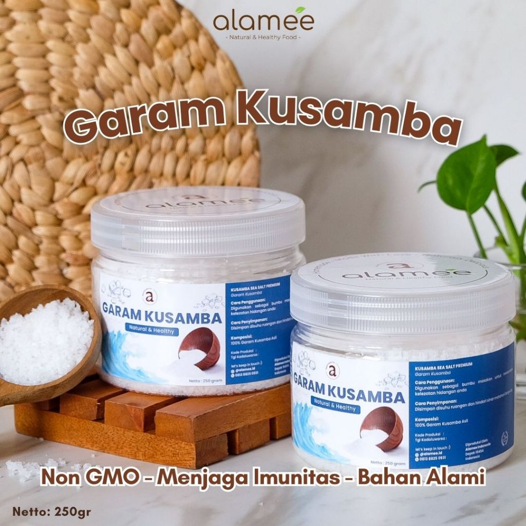 

Garam Laut Kusamba Premium Sea Salt Bali 250gr Organik Murni Natural Alami Organic Seasalt Lokal