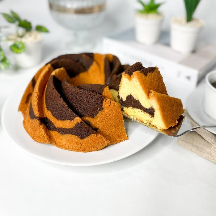 

MARBLE CAKE 24 CM | MARMER CAKE | BUTTER CAKE | MARRISA PAN