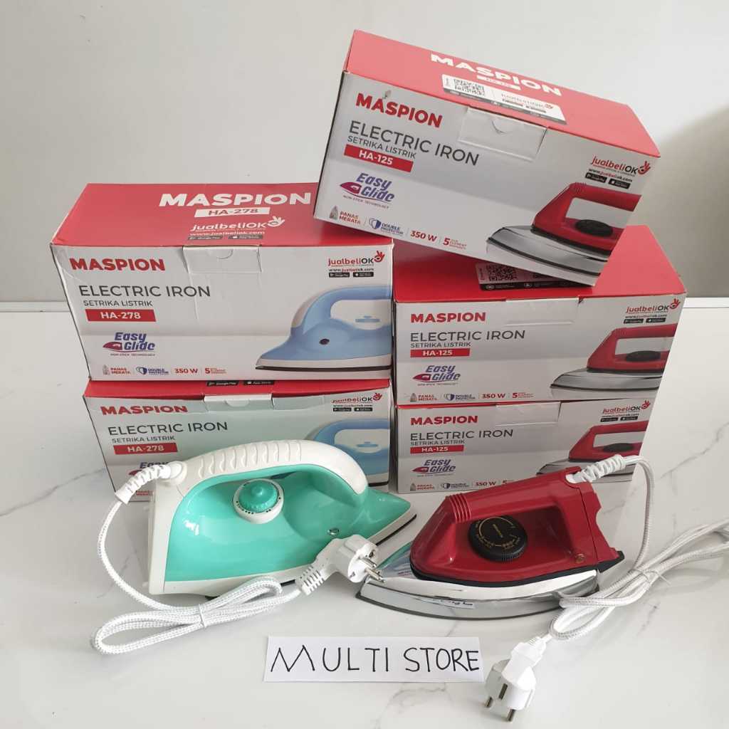 Setrika MASPION / electric iron HA-125 / HA-278