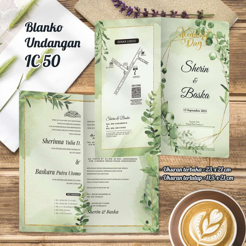 IC 50 | Blangko Undangan | Undangan Print | Undangan Kosong | Undangan | Undangan Simple | Undangan 