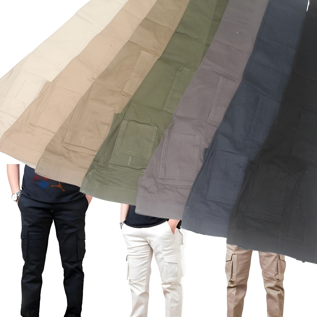 Celana CARGO Panjang Pria Slim Fit