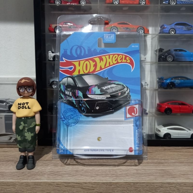 Custom Card 2018 Honda Civic Type R HKS Super Treasure Hunt Hot Wheels