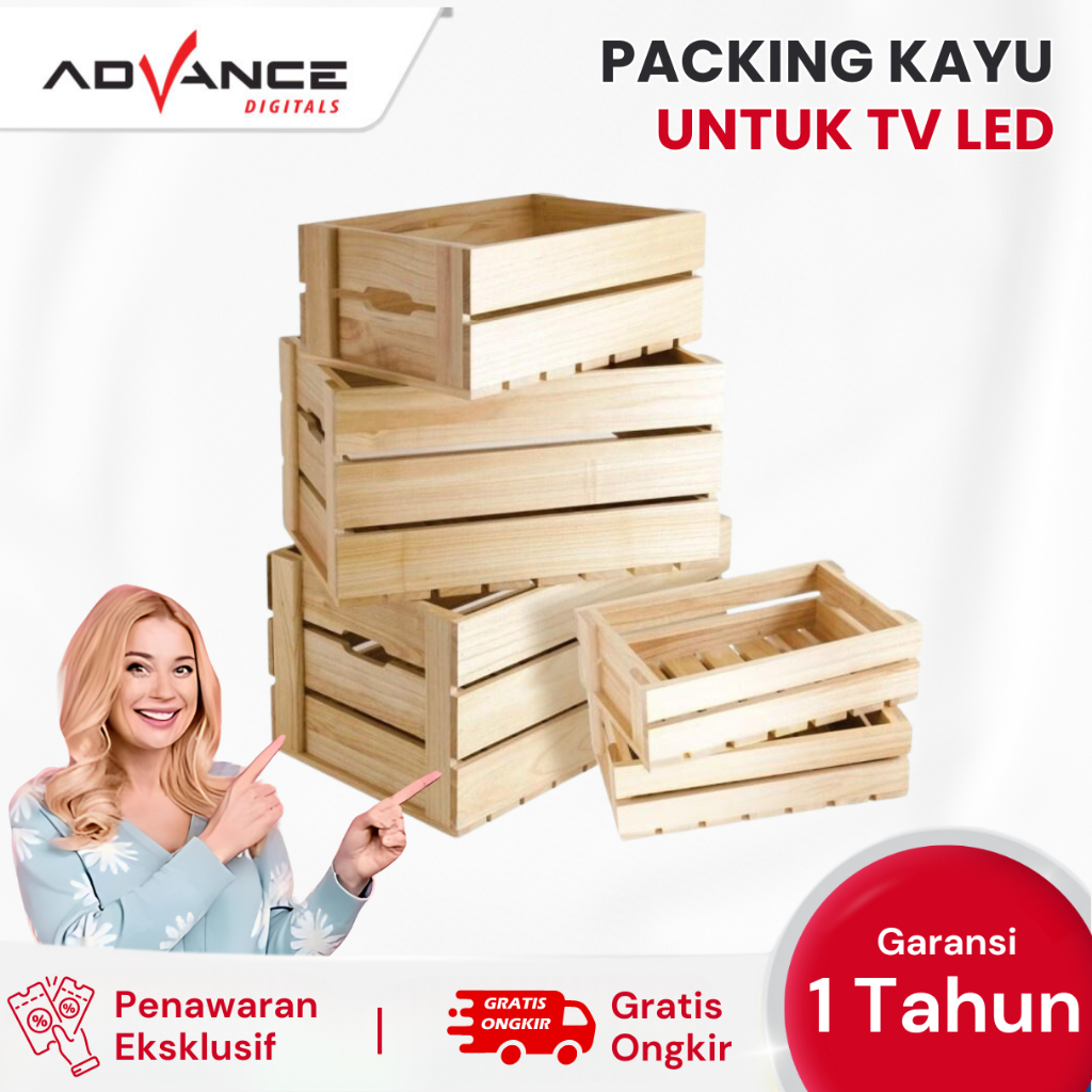 

(((( HANYA UNTUK PACKING PRODUK TELEVISI )))) PACKING KAYU DAN BUBBLE UNTUK TV LED