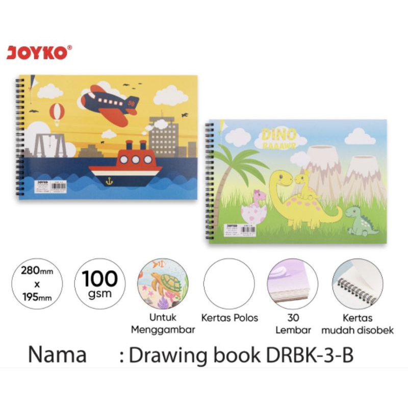 

Buku Gambar Joyko DRBK-3-B (1pcs)