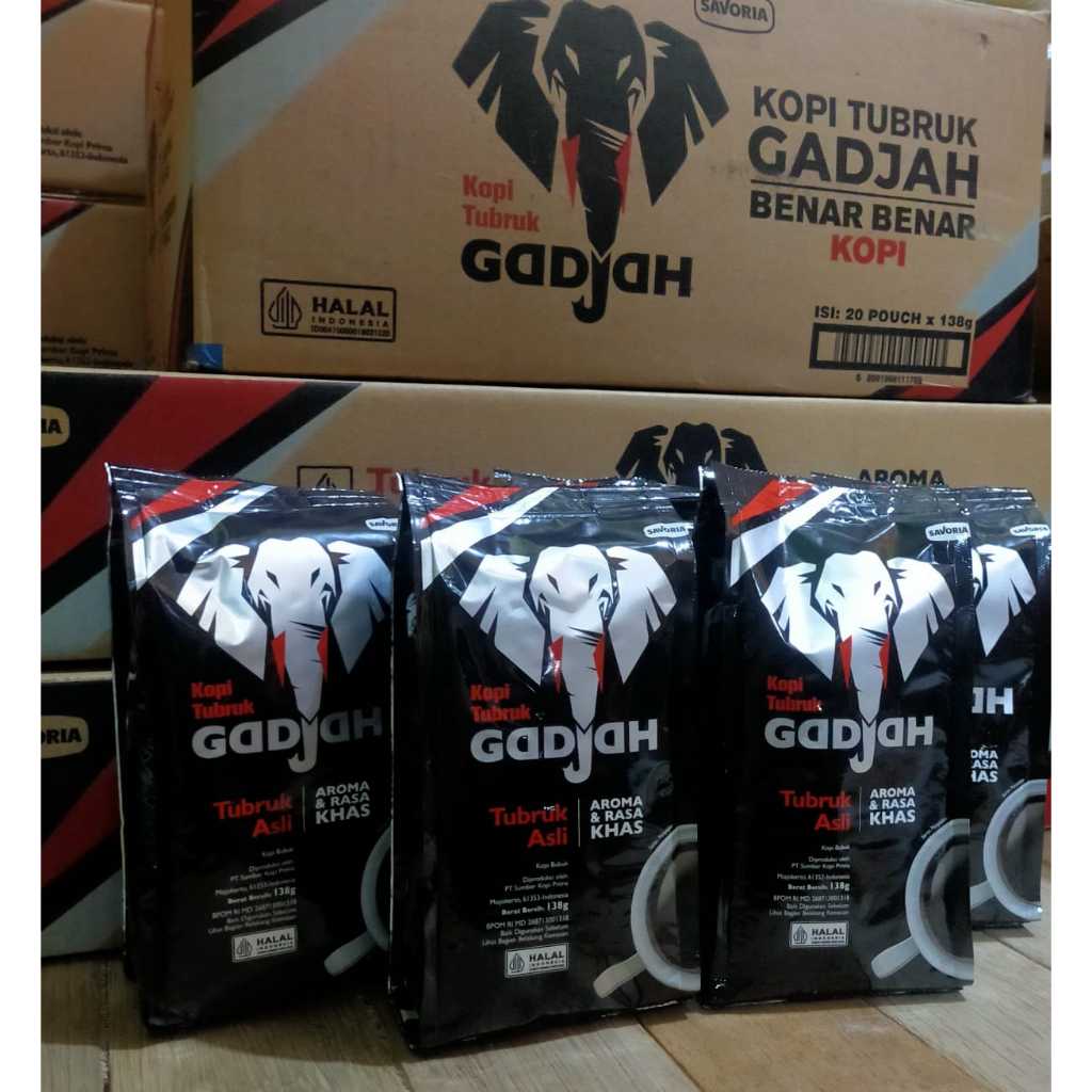 

KOPI TUBRUK GAJAH KARTONAN/DUS ISI (20 X 138gr)