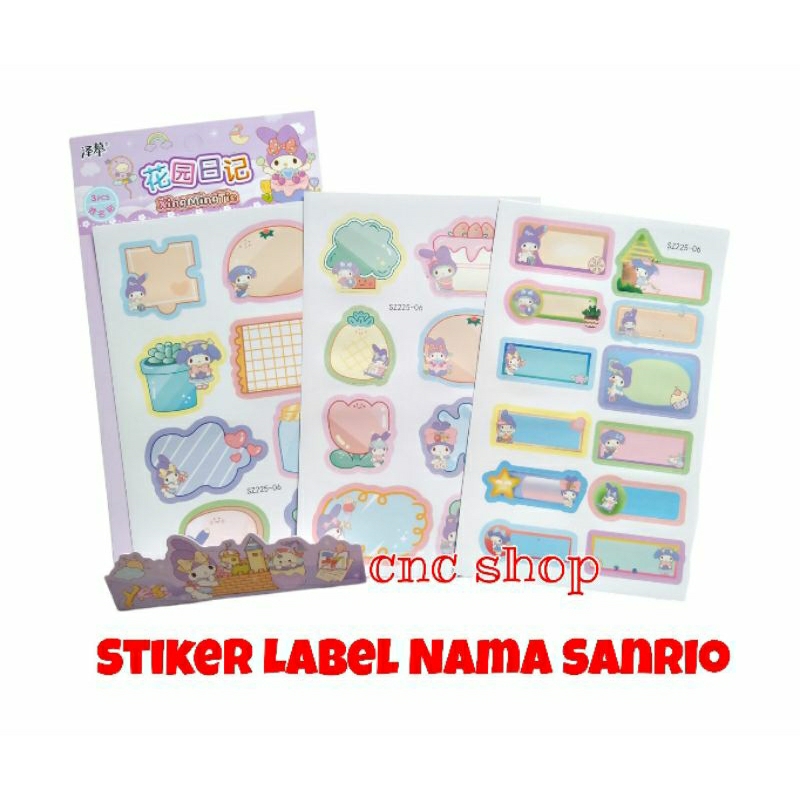 

Stiker Label Nama Set Sanrio Lucu Mainan Anak Cewe Perlengkapan Sekolah