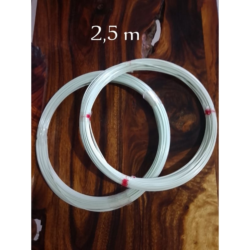 JERUJI FIBER PUTIH SUSU IMPORT 2.5 MM (50 meter, 100 meter)