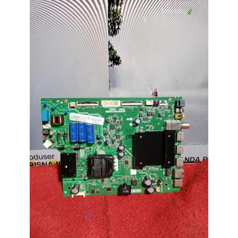 TCL 43A8 MAINBOARD TV LED MOTHERBOARD MOBO MICOM KOMPONEN TV TCL 43A8