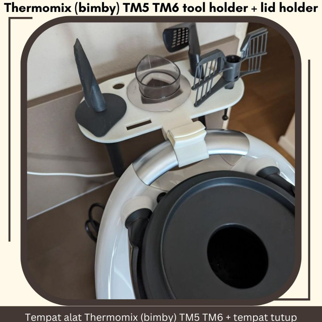Thermomix (bimby) TM5 TM6 tool holder + lid holder/Tempat alat Thermomix (bimby) TM5 TM6 + tempat tu