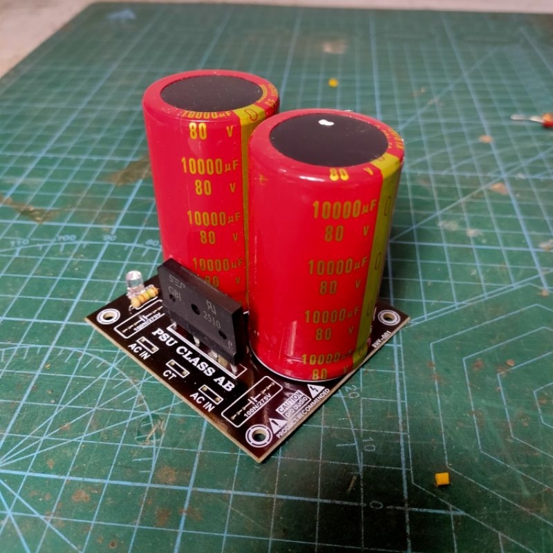 elco 80v 10000uf udah lengkap dioda 25 amper pcb lampu indikator PSU 2 ELCO