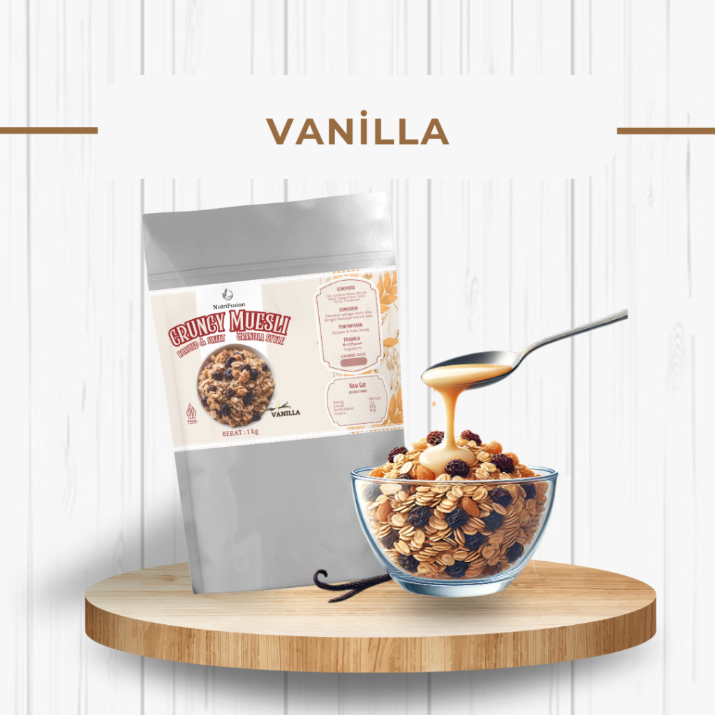 

Crunchy Muesli Granola Style 1 KG (Vanila) | Murah Meriah | Enak | Diet | Promo | Terjangkau | Nikmat | Promo | Renyah | Diskon | Sehat | Lezat | Ekonomis | Termurah | Granola | Oats | Sereal | Sarapan