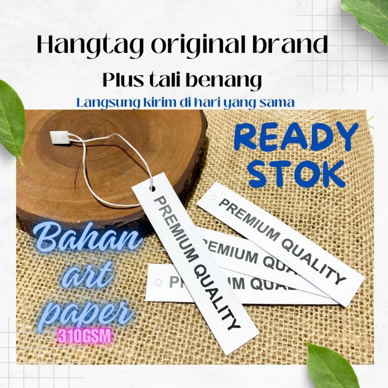 

(READY STOK)Hangtag art paper/hangtag tipis/ketebalan 310gsm/hangtag baju/hangtag Original/hangtag minimal 100pcs