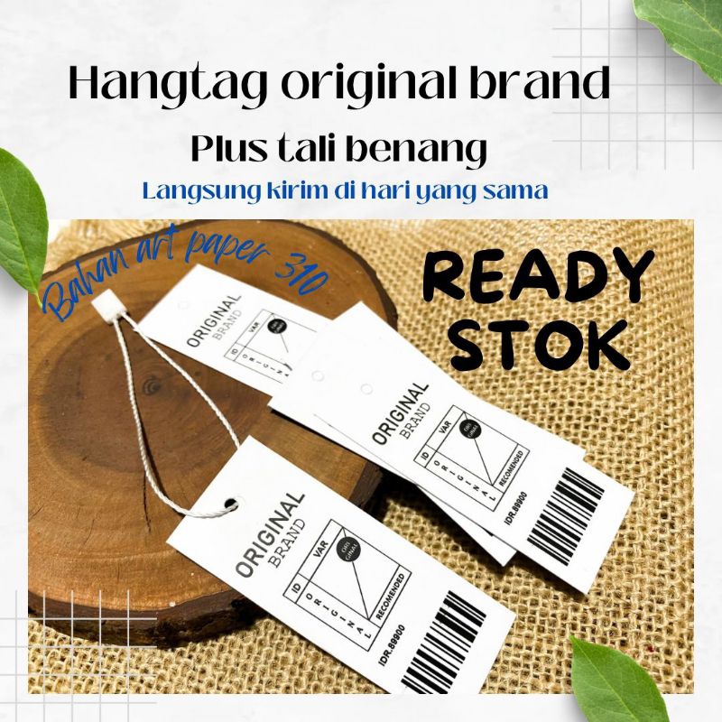 

READY STOK/Hangtag (Original)/hangtag art paper 310/minimal pemesanan 100pcs