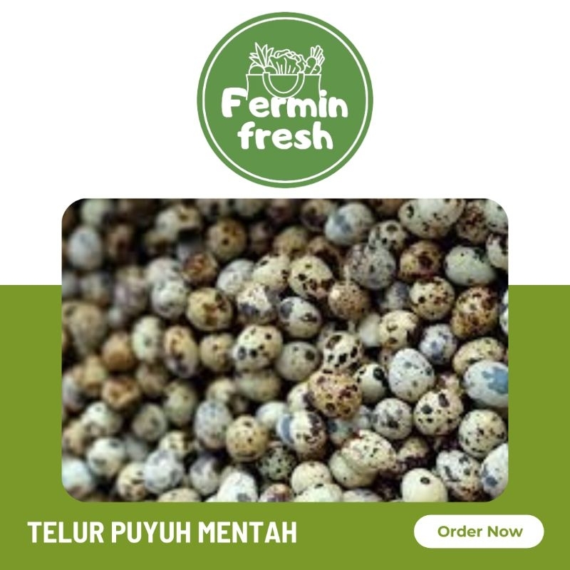 

Fermin Fresh, Telur puyuh mentah 250gr -+20 butir