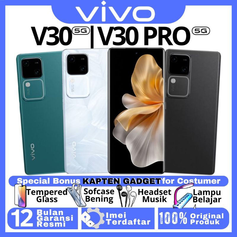 HP VIVO V30 5G | V30 PRO 5G 8/256GB 12/512GB Ram upto 24GB 100% BARU ORIGINAL GARANSI RESMI