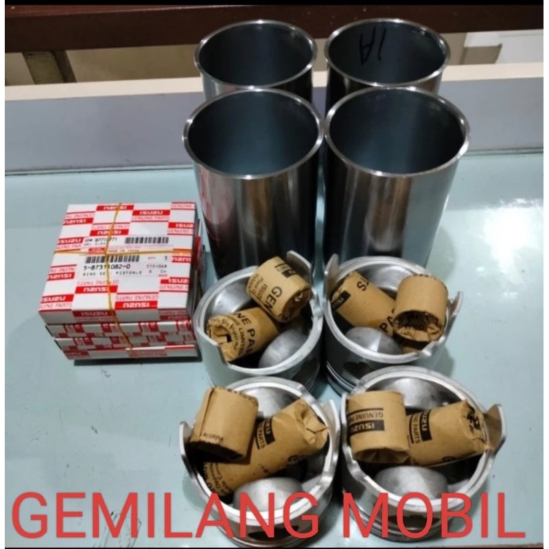 LINER SET KIT PISTON RING LINER SET STD STANDAR ISUZU PANTHER 2.5 2500CC C223 STR ORIGINAL