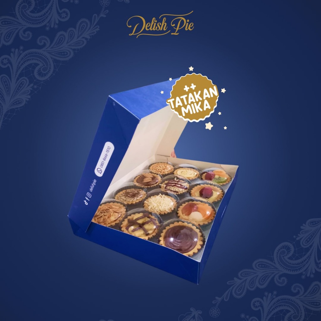 

Pie 1 Box isi 12 + Tatakan Mika