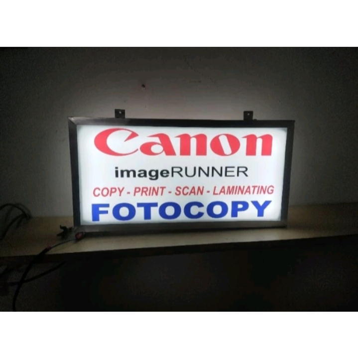Dreambrown_ [Bisa ]  Satu Hari Jadi Neon Box Canon Neon Box Fotocopy Neon Box Akrilik 2 Sisi