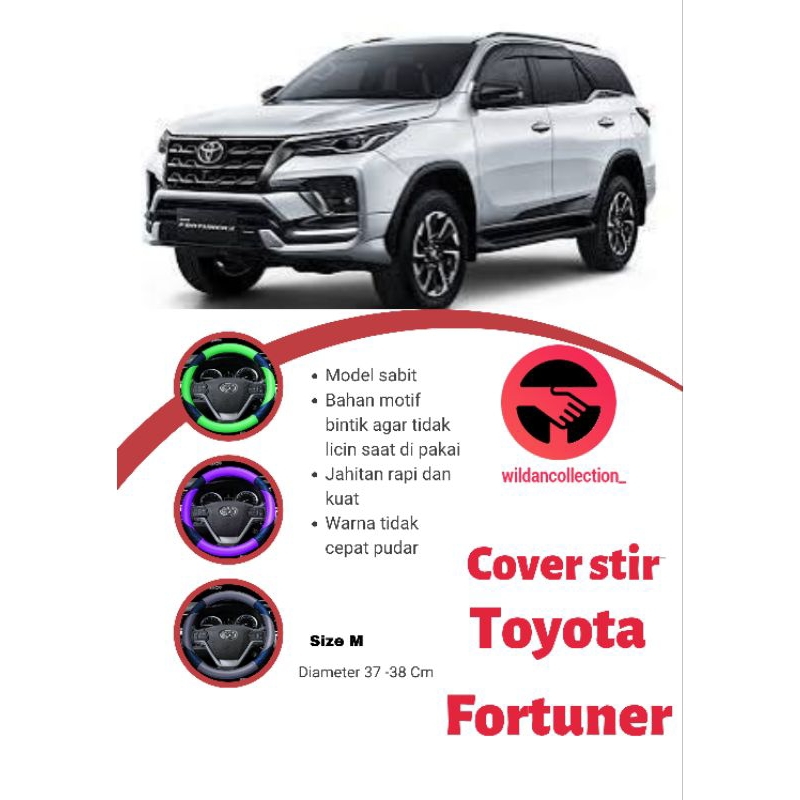 Cover stir / Sarung stir Toyota Fortuner , Cover stir Fortuner
