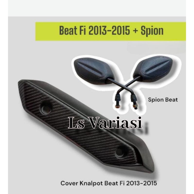 Cover Tameng Tutup Knalpot Beat Fi 2013-2015 spion standar beat Ls Variasi
