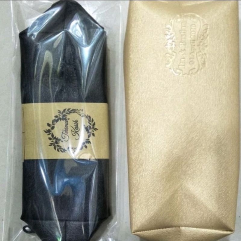 souvenir dompet kubus custom nama kemas plastik