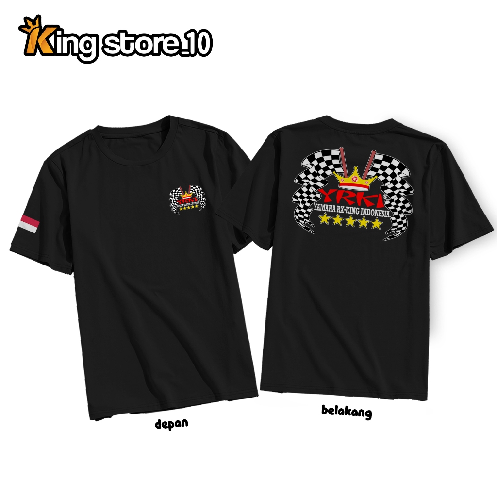 KAOS DISTRO LENGAN PENDEK YRKI YAMAHA RX KING INDONESIA | KAOS OBLONG KEREN RX KING LENGAN PENDEK | 