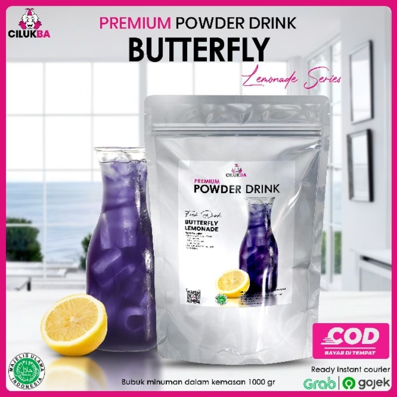 

Cilukba Bubuk Minuman Premium Rasa Butterfly Lemonade 1 kg / Premium Powder Drink Mix