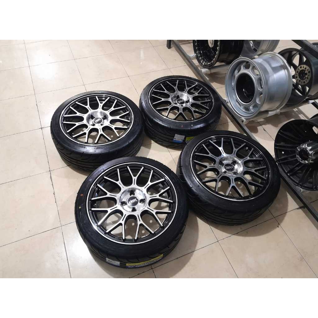 paket murah velg dan ban mobil yaris jazz mobilio pakai ring 17 lebar 75 plus ban accelera phi r dis