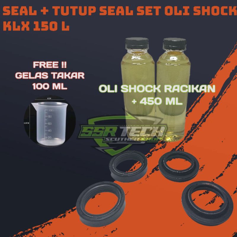 Paket Seal Shock Tutup Seal Shock Oli Shock Depan Set KLX 150 L BF D-TRACKER