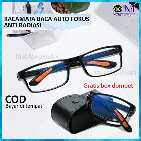 HARGA SPESIAL Kacamata Baca Plus Auto Fokus Anti Radiasi Unisex Pria Wanita br7 mm145 Auto Focus