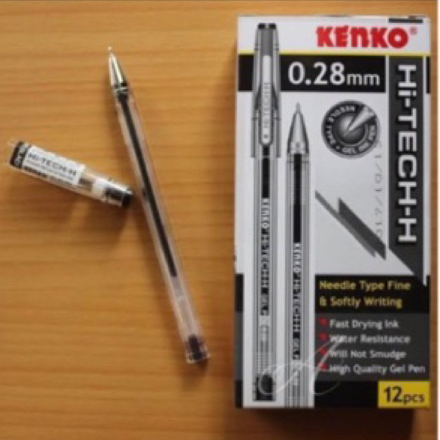 

promo pulpen kenko hi-tech 0,28mm pen gel / gel pen isi 12 pcs