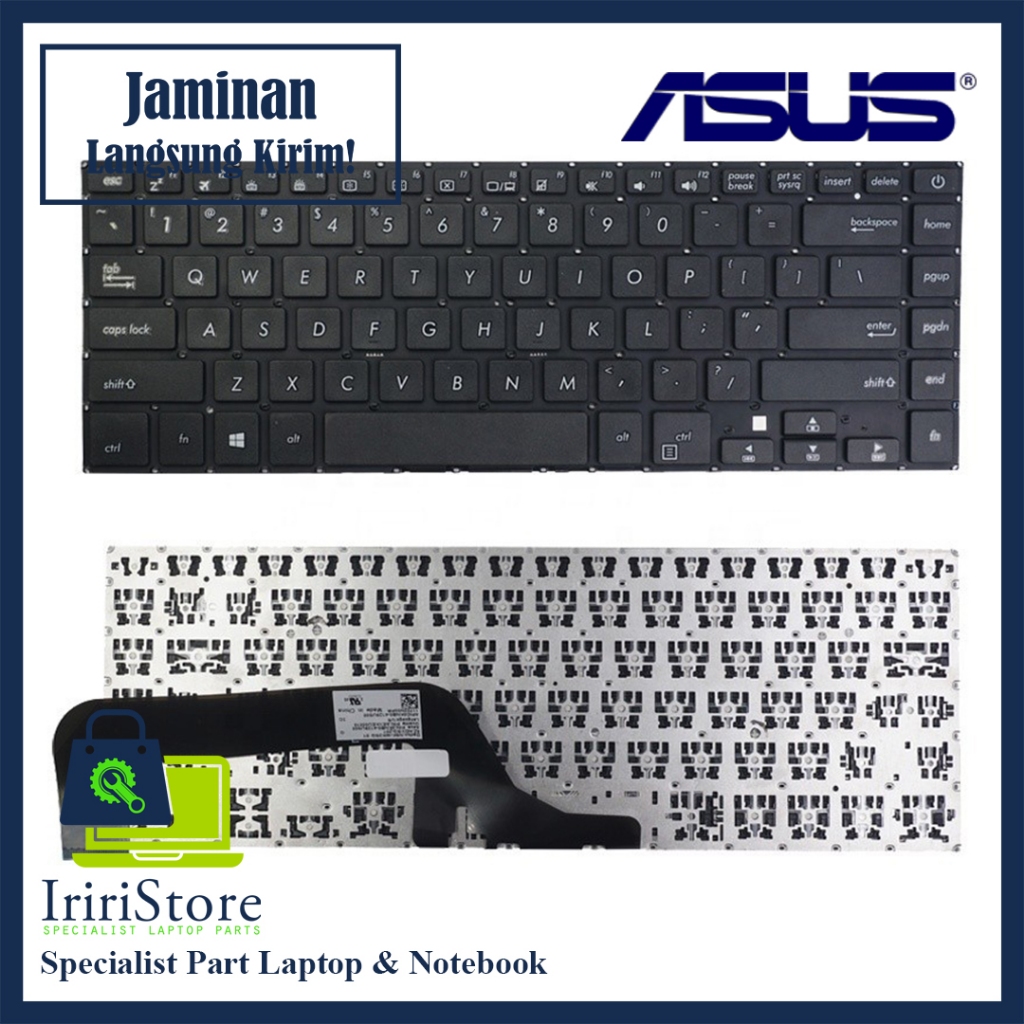 Keyboard Laptop Asus X505 X505B X505BA X505Z X505ZA Hitam Original