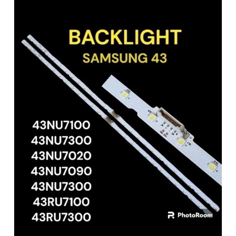 TV LED Samsung Backlight 43NU7100/7300/7020/7090/7300/43RU7100/7300