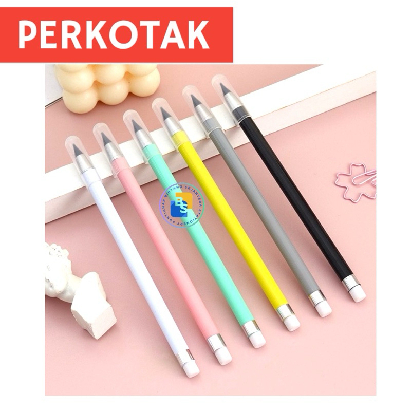 

12 Pcs - Pensil Eternal Polos / Pensil Abadi Tanpa Diraut
