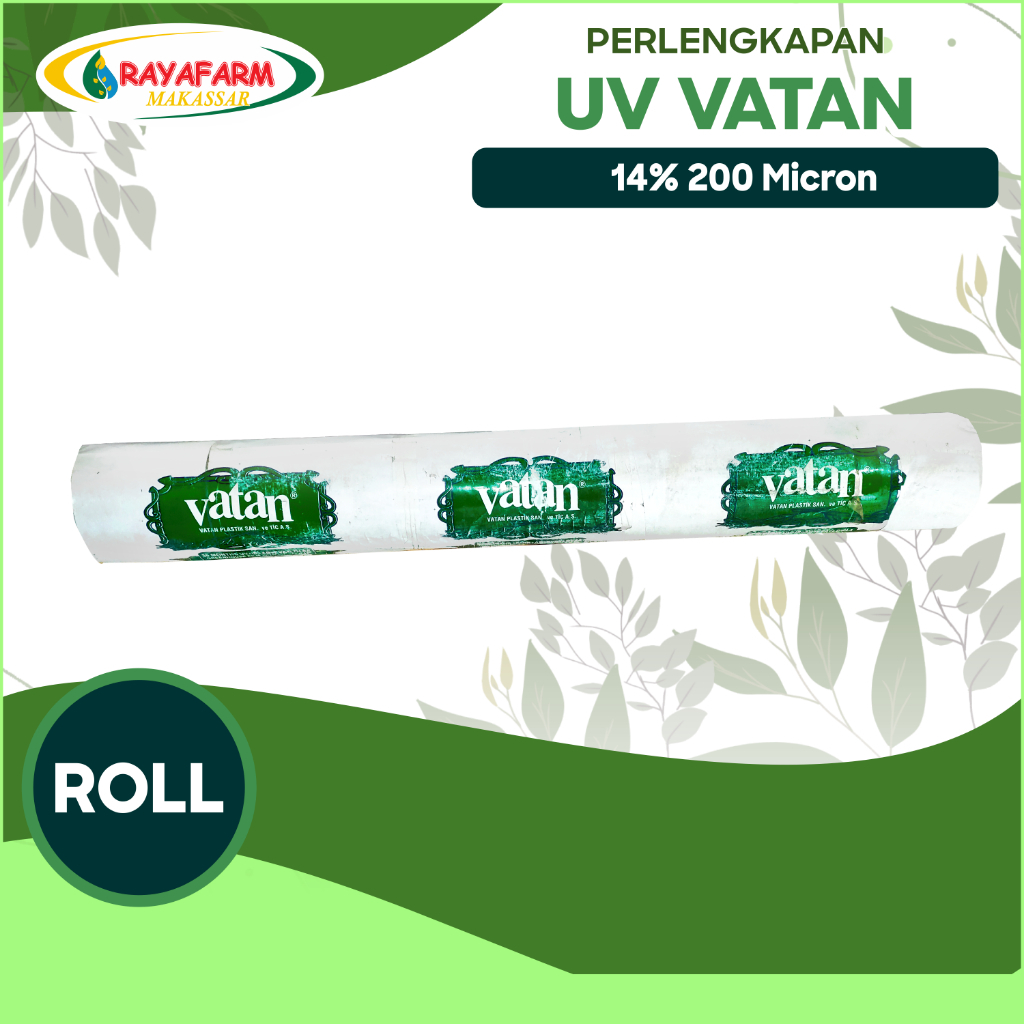 Plastik UV Vatan 14% 200 Micron, Lebar 3, 4.2, 6, dan 8 Meter - Roll