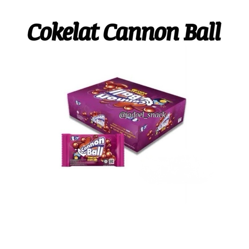 

GROSIR - Cannon Ball Coklat Kunyah - isi 24 pcs by Jadoel_Snack