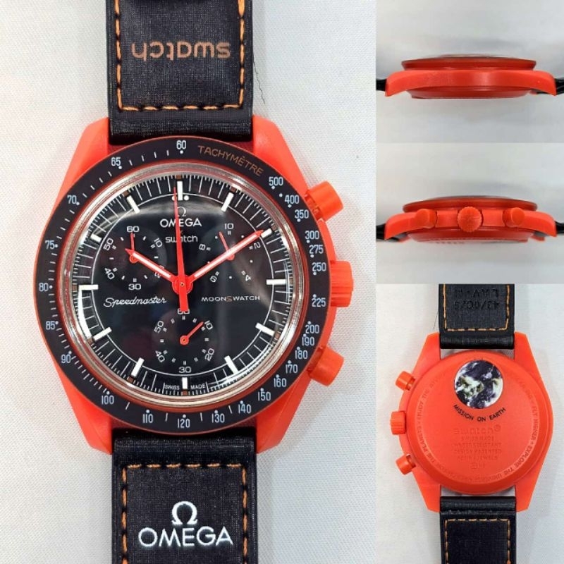 Jam tangan Omeg OMG X Swatch Clone Aurora / Desert / Volcanic 1:1