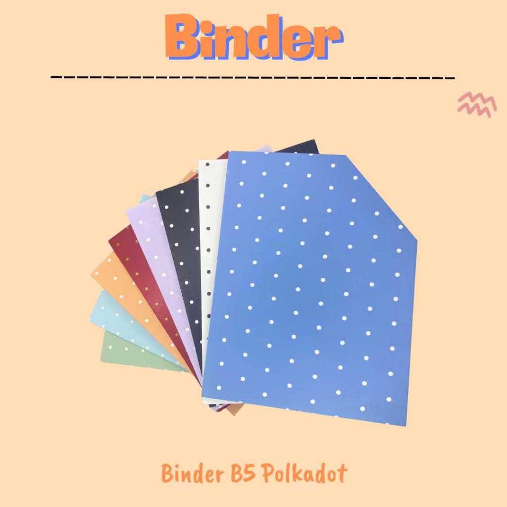 

Binder Note B5 Polkadot anak sekolah, kampus BN-1727