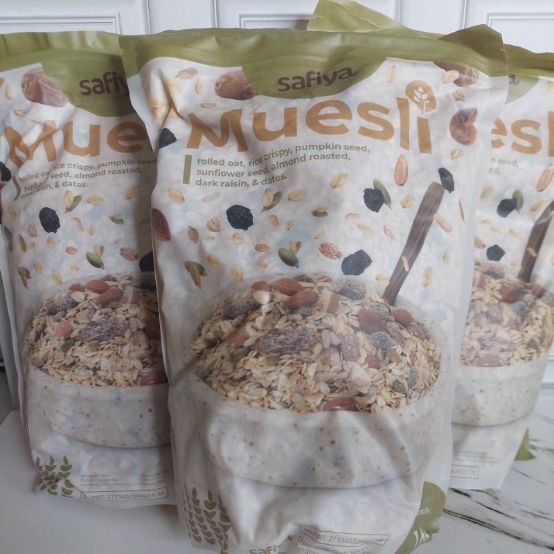 

MUESLI by SAFIYA Kemasan 1kg || SARAPAN SEHAT|| MAKANAN DIET