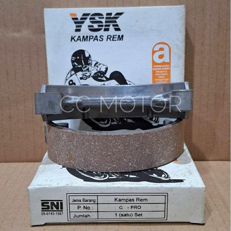 YSK Kampas Rem GL Pro / Kampas Rem Belakang Honda GL Pro YSK