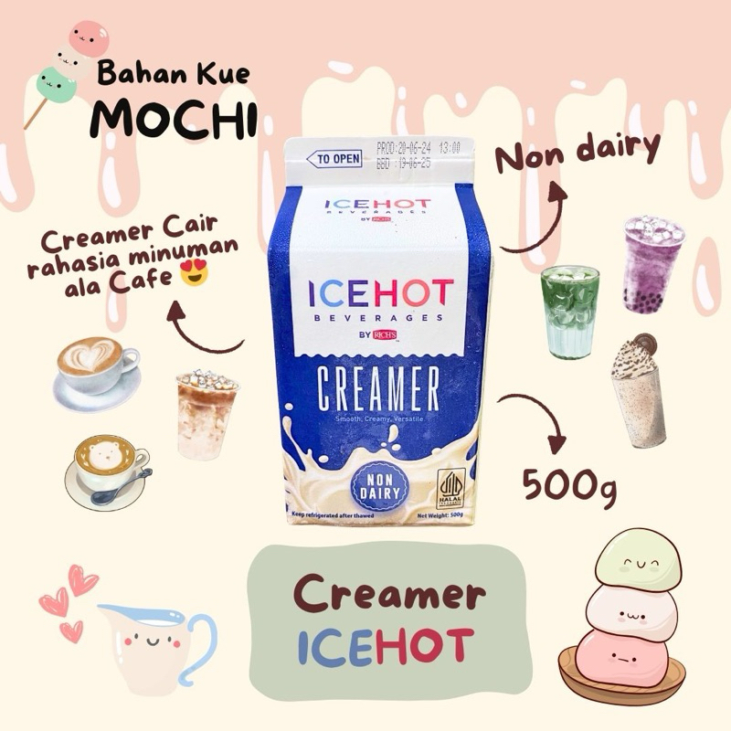 

Creamer ICEHOT 500gr / Creamer Non Diary ICEHOT ICE HOT / Krimer Icehot ala cafe/ Creamer Richs IceHot 500gr / Rich’s Creamer ICEHOT 500gr