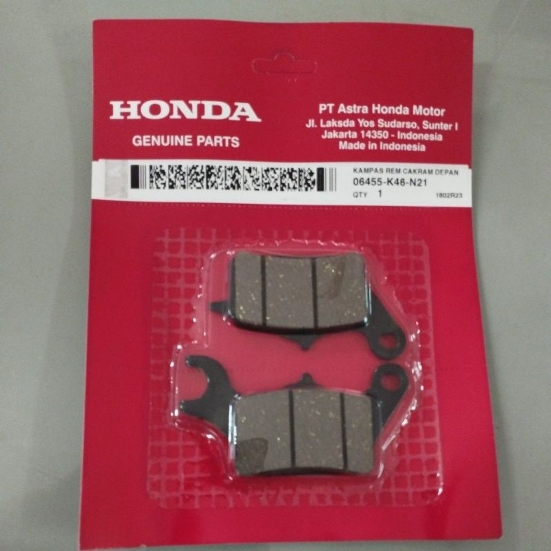 Kanvas rem kampas rem cakram depan new beat 2024 original ahm