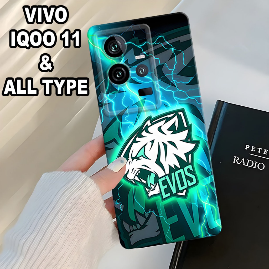 (GC37) Softcase karet Hp IQOO 11 Terbaru 2024 / Case Evos / Case Esport / Case Cowok / Case IQOO 11 