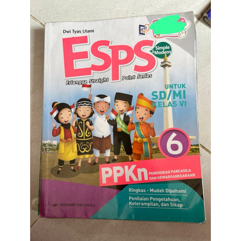 ESPS ppkn kelas 6 bekas layak pakai