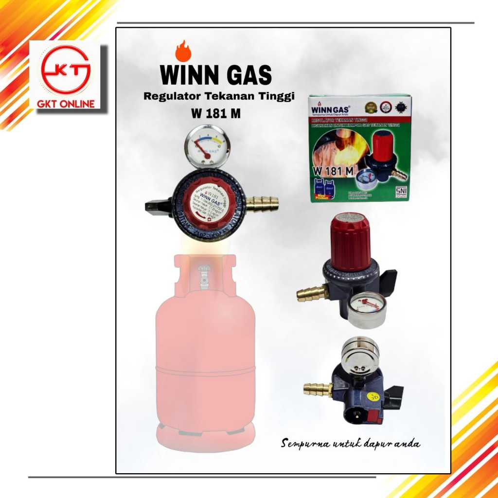 Winn Gas Regurator  Tekanan Tinggi W 181M / Regurator High Pressure