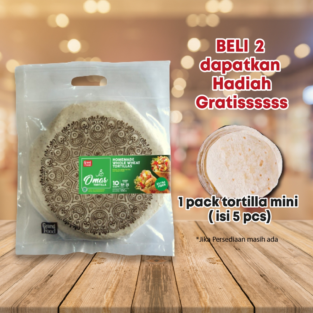 

Tortilla GANDUM OMAR Premium Whole Wheat 25 cm